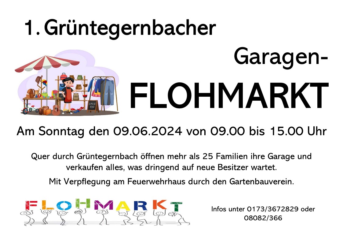 Garagenflohmarkt Grüntegernbach