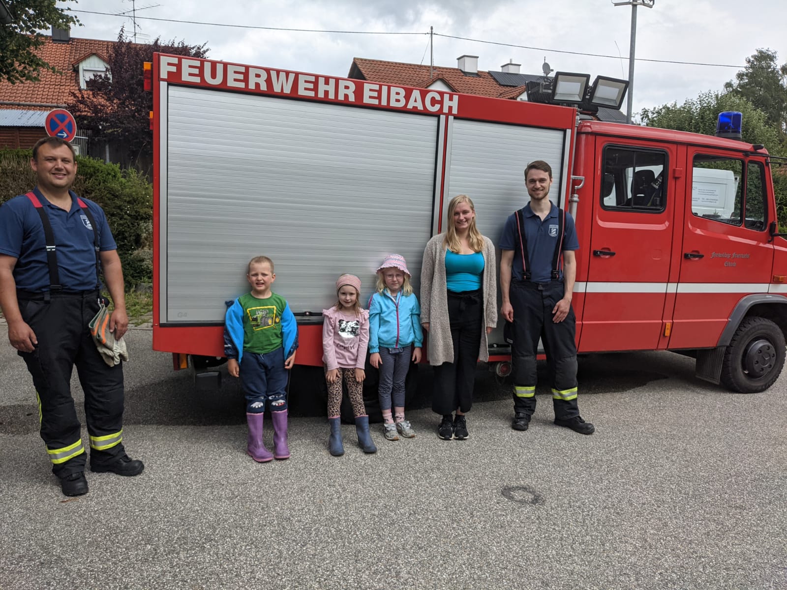 Vorschulkinder bei der Freiwilligen Feuerwehr Eibach