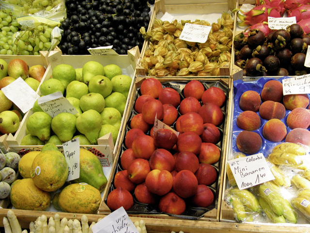 Grüner Markt Obst