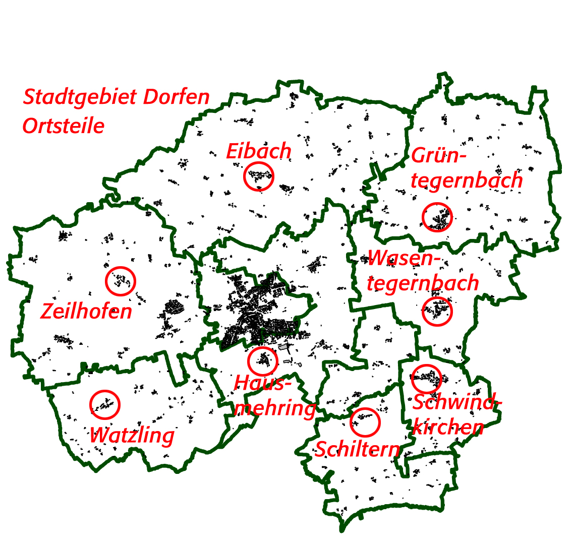 Dorfen Ortsteile