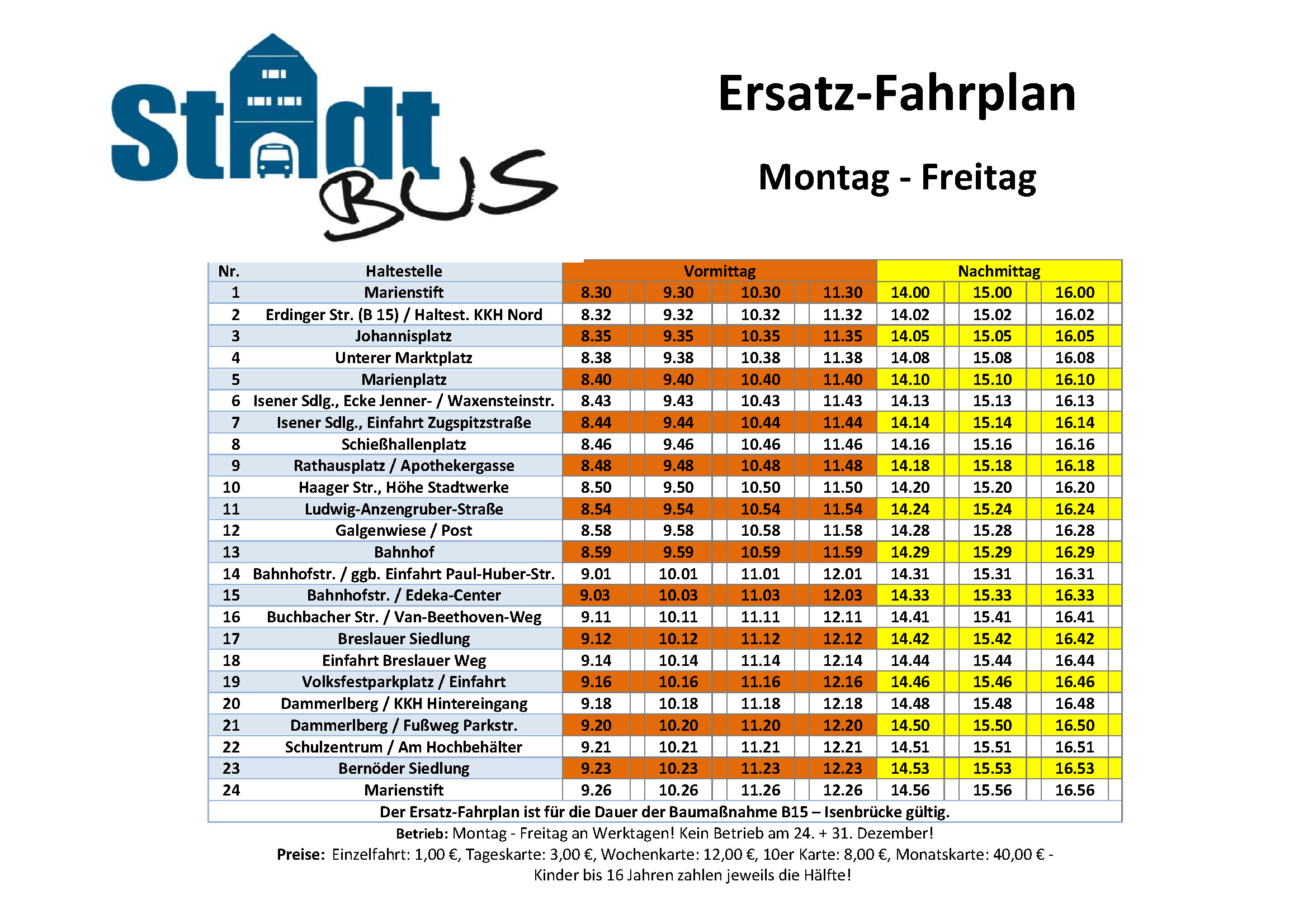 Ersatzfahrplan-Stadtbus-Sperrung-B15-Isenbrücke