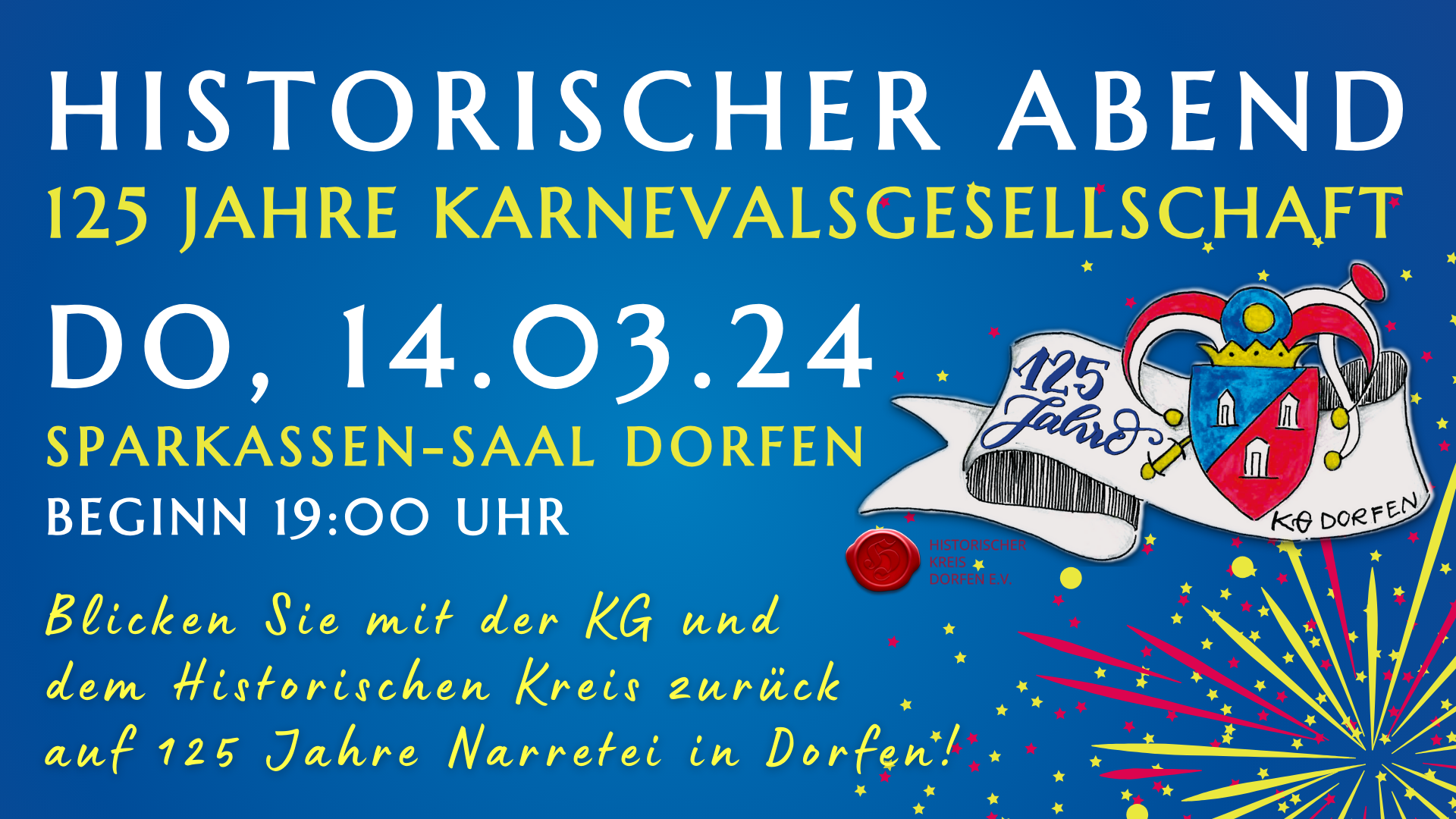 125 Jahre KG Dorfen - Historischer Abend