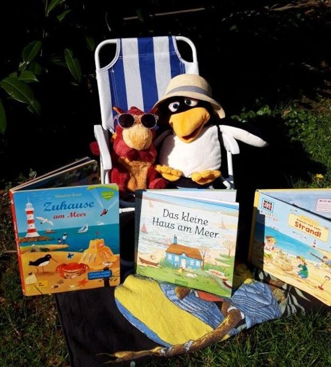 Vorlesezeit für Kinder im Freibad