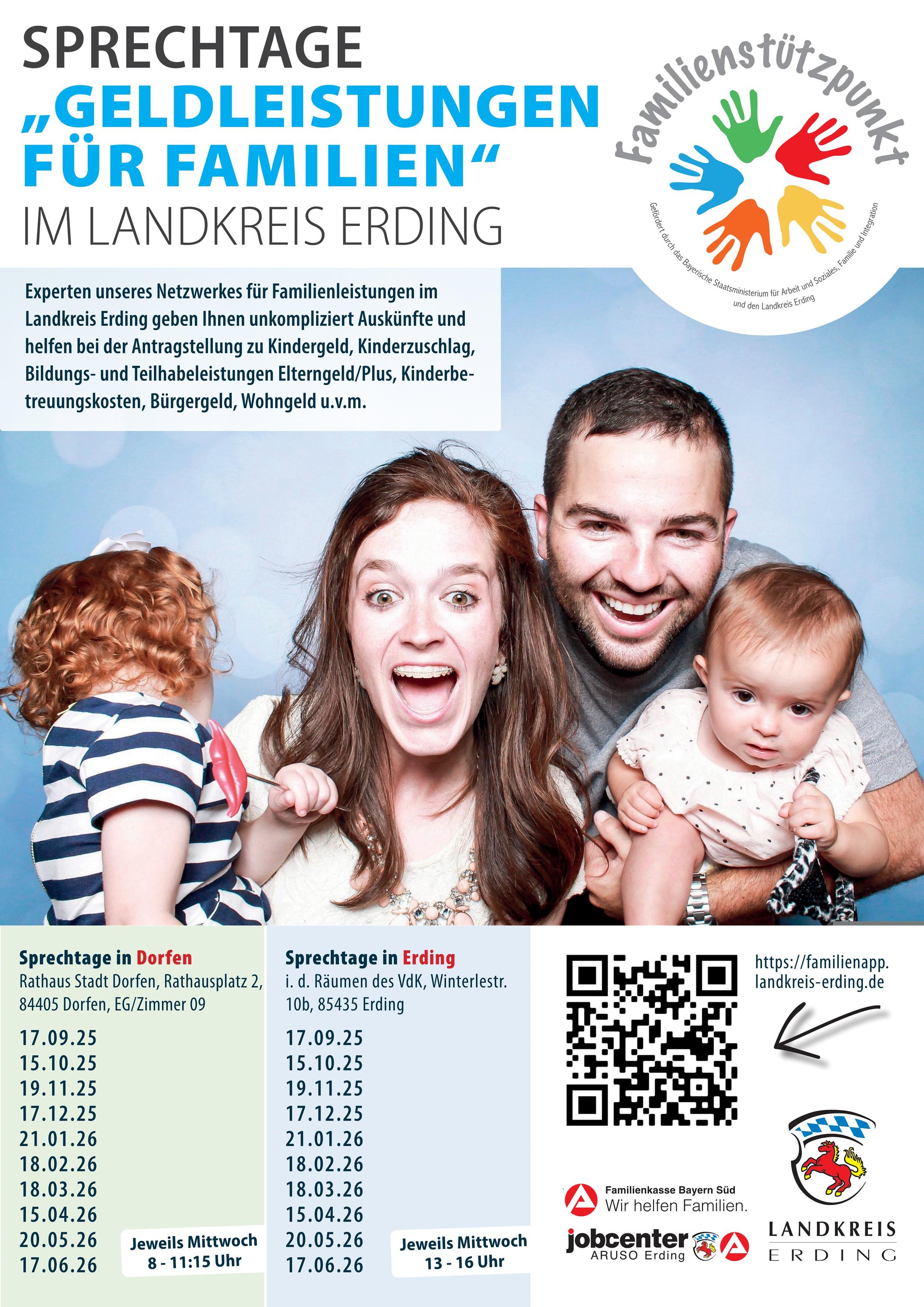 Sprechtage  „Geldleistungen für Familien“